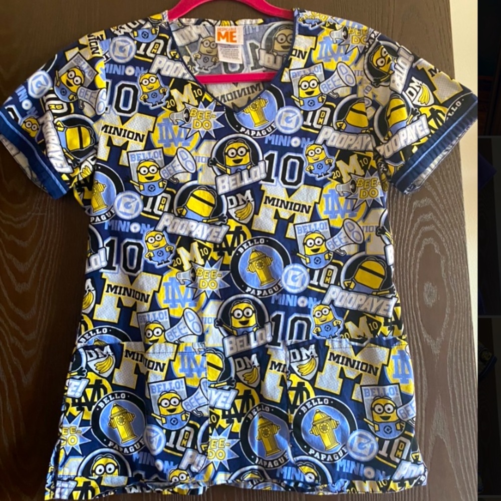 Despicable Me scrub top